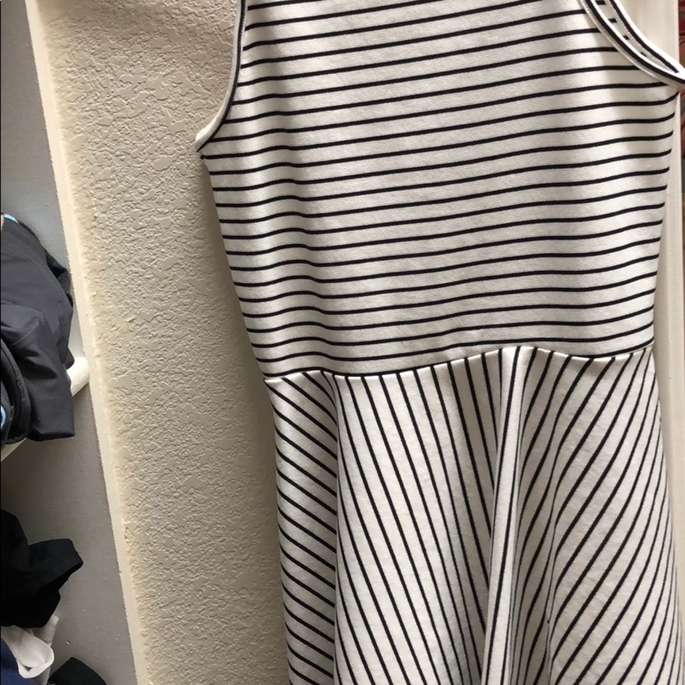 H&M Striped Fit & Flare Dress